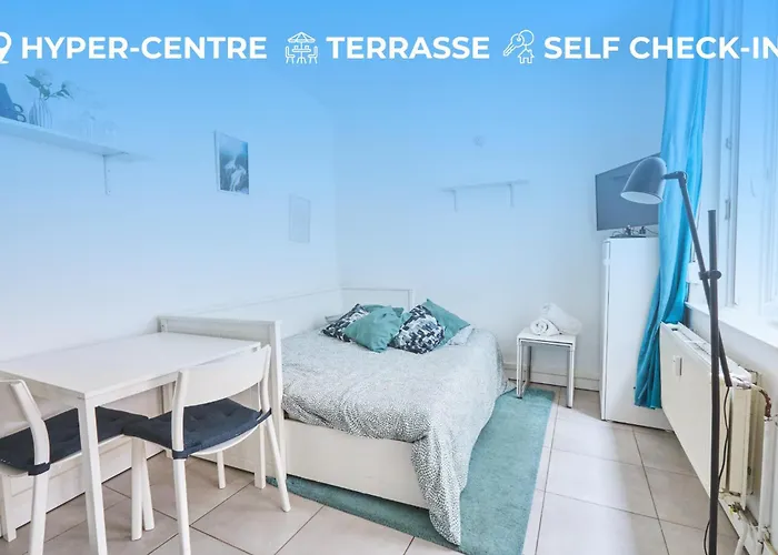 Apartamento Stylé Avec Wifi, Terrasse, Proche Gares Lila